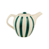 Green Stripes Teapot