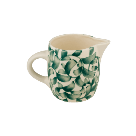 Green Scroll Milk Jug