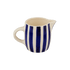 Navy Blue Stripes Milk Jug