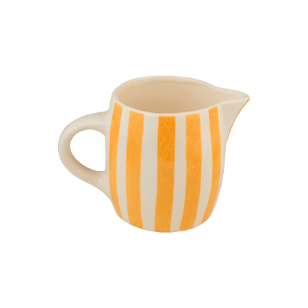 Yellow Stripes Milk Jug