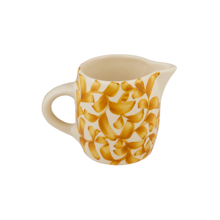 Yellow Scroll Milk Jug