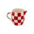 Red Checks Milk Jug
