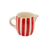 Red Stripes Milk Jug