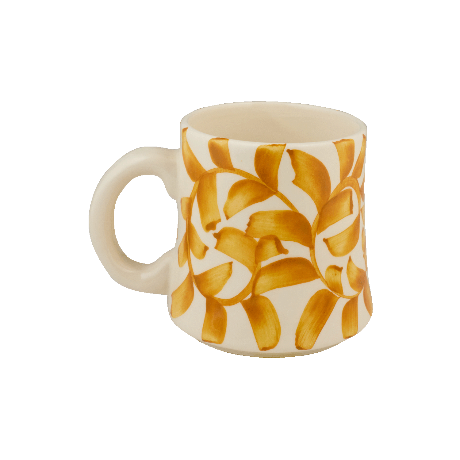 Yellow Scroll Mug