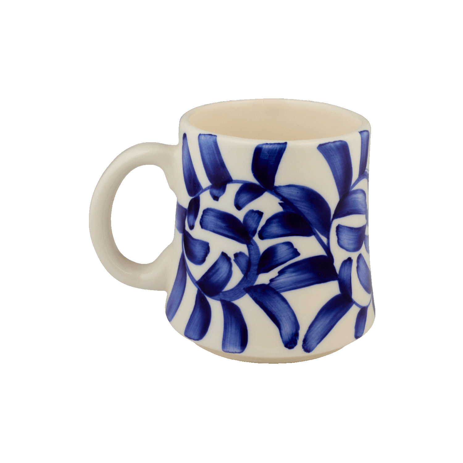 Navy Blue Scroll Mug