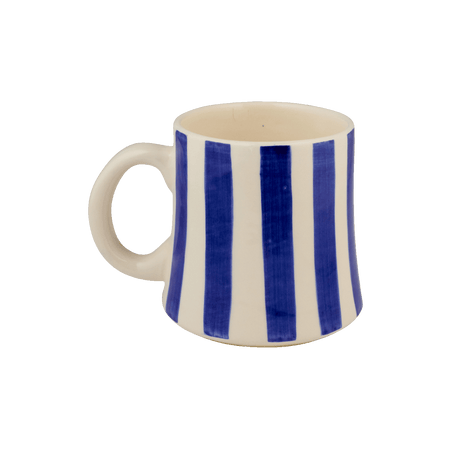 Navy Blue Stripes Mug