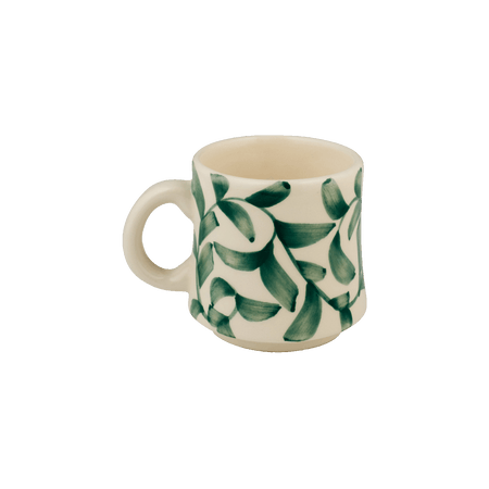 Small Green Scroll Mug