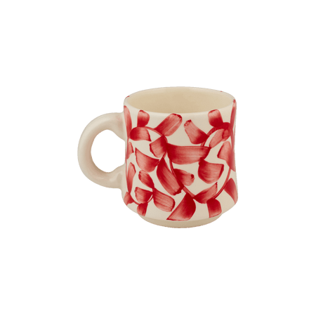 Small Red Scroll Mug