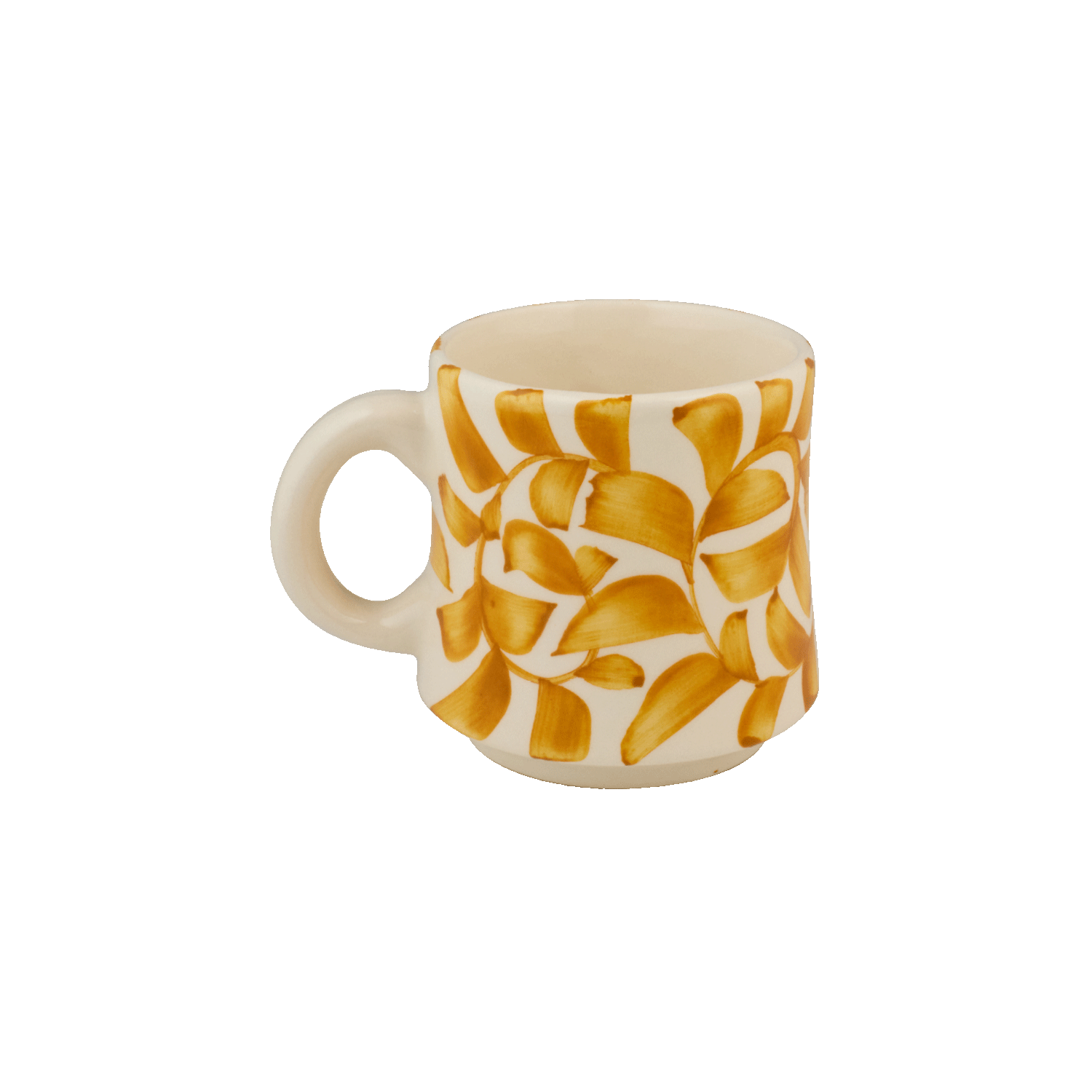 Small Yellow Scroll Mug