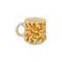 Small Yellow Scroll Mug