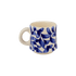 Small Navy Blue Scroll Mug
