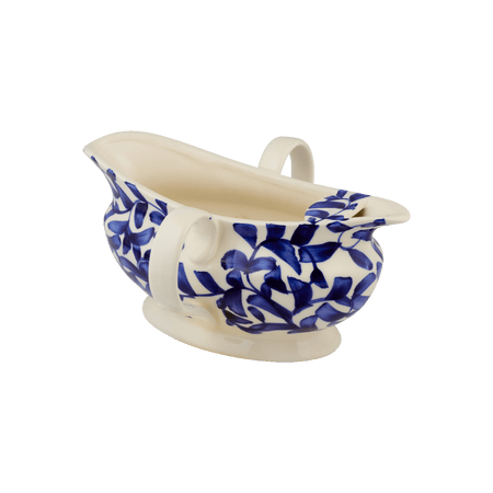 Navy Blue Scroll Gravy Boat
