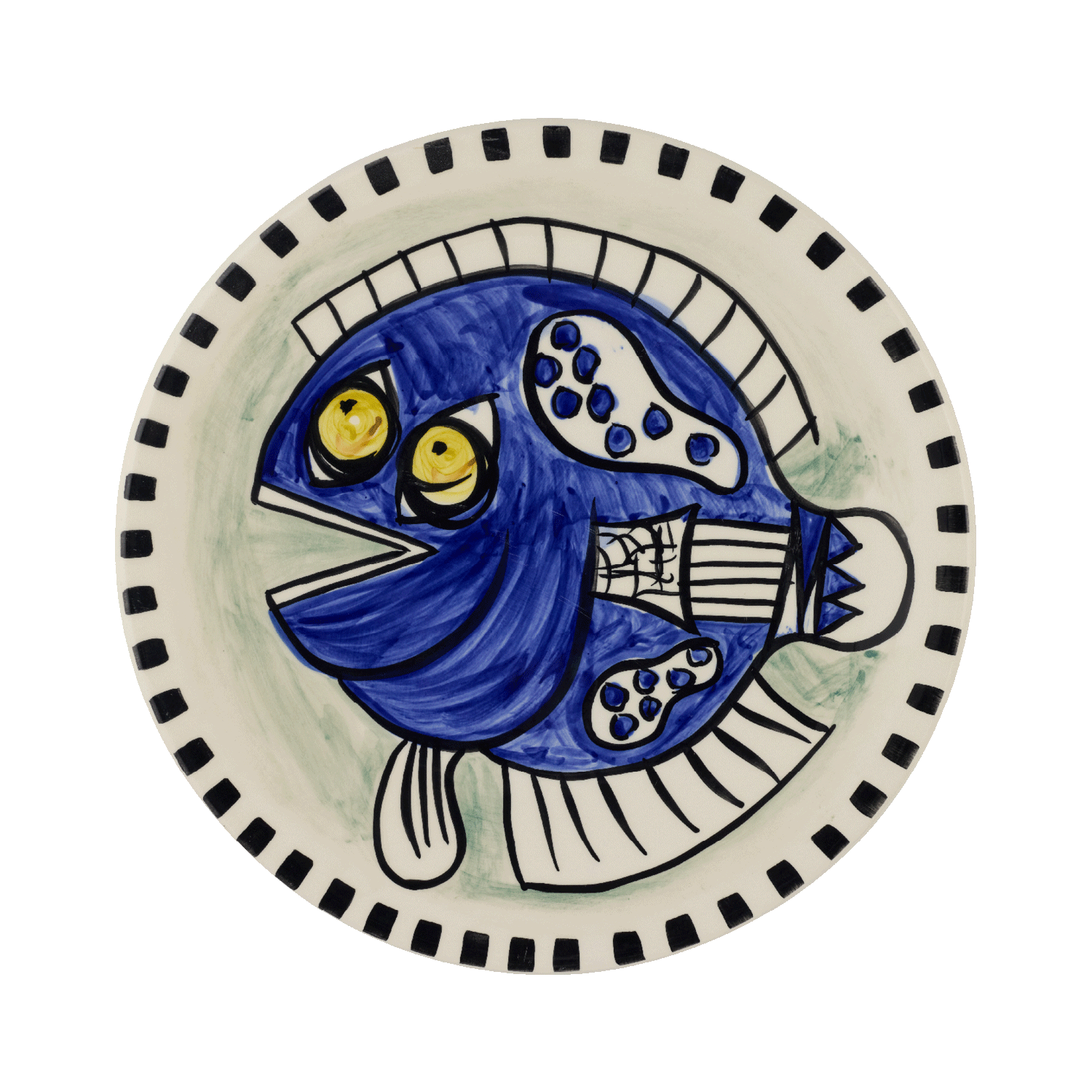 Blue Fish Gozo Dinner Plate