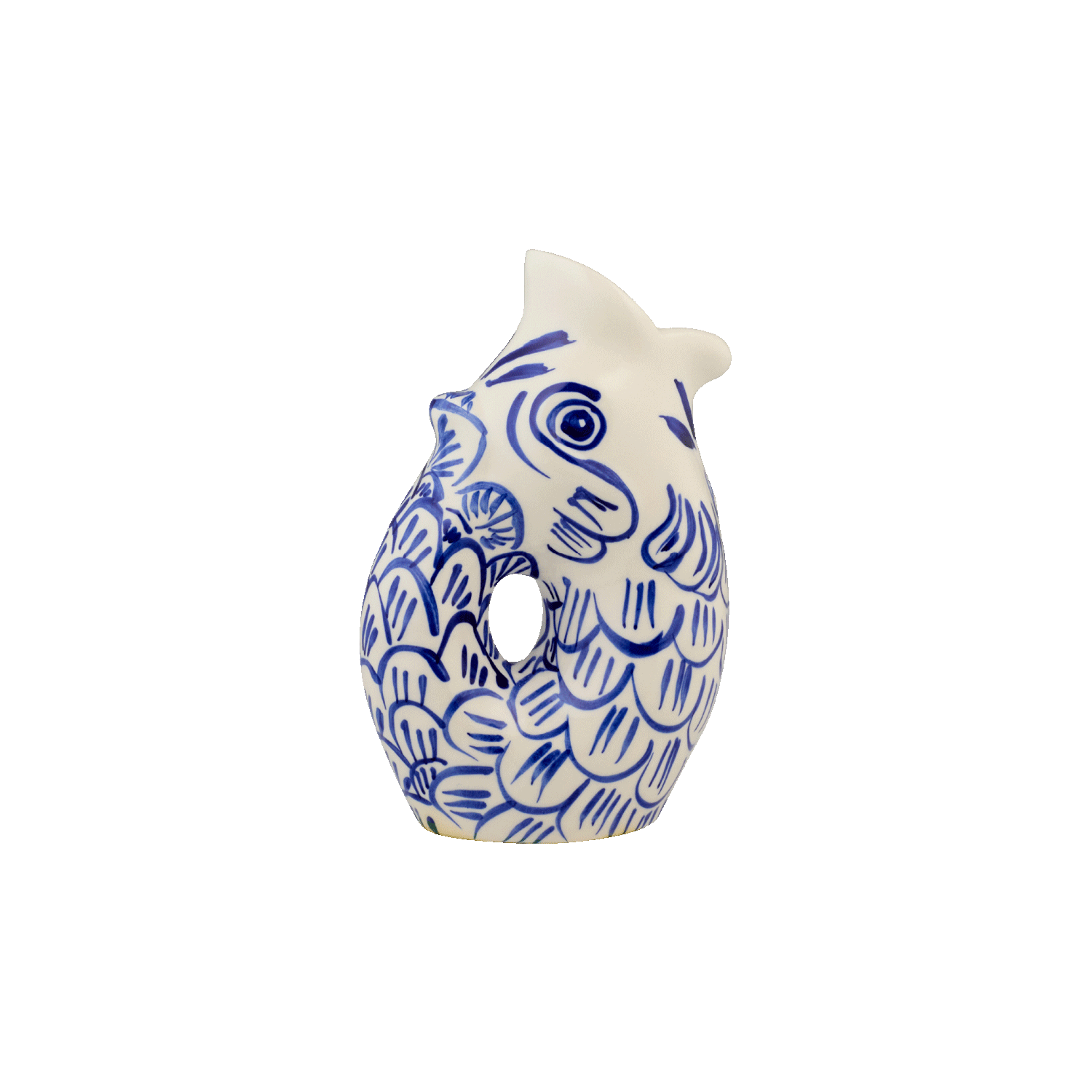 Small Navy Blue Glug Glug Jug