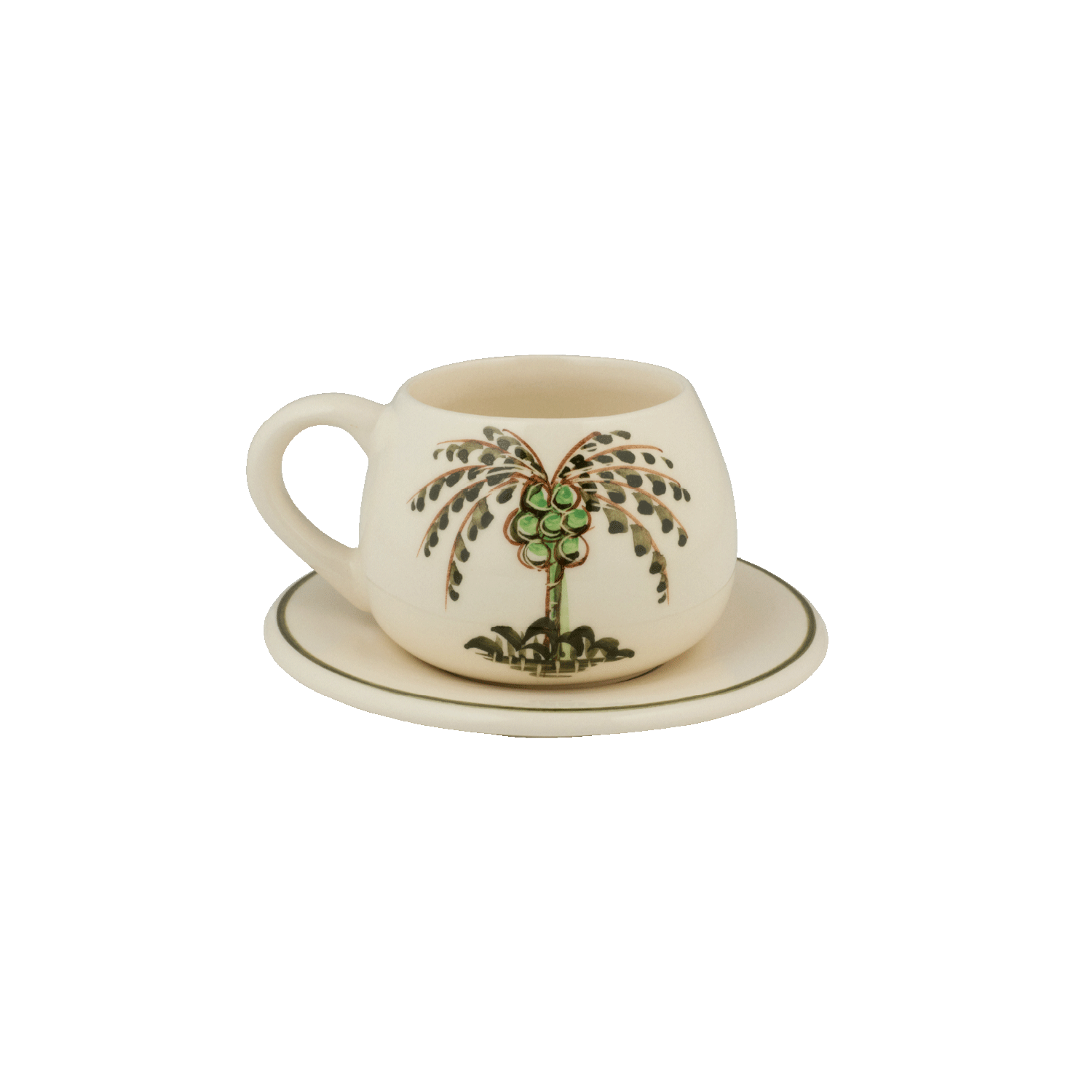 Palm Coffee Cup & Saucer
