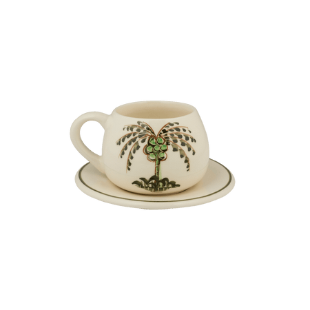 Palm Coffee Cup & Saucer