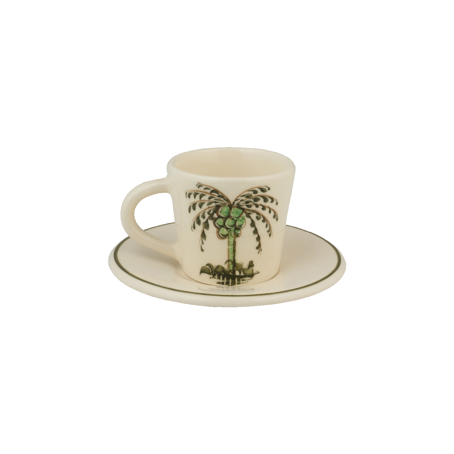 Palm Espresso Cup & Saucer
