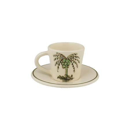 Palm Espresso Cup & Saucer