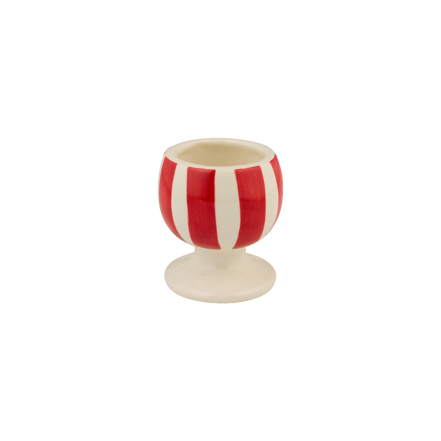 Red Stripes Egg Cup