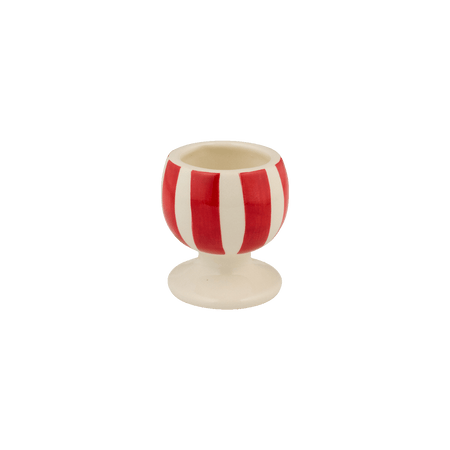 Red Stripes Egg Cup