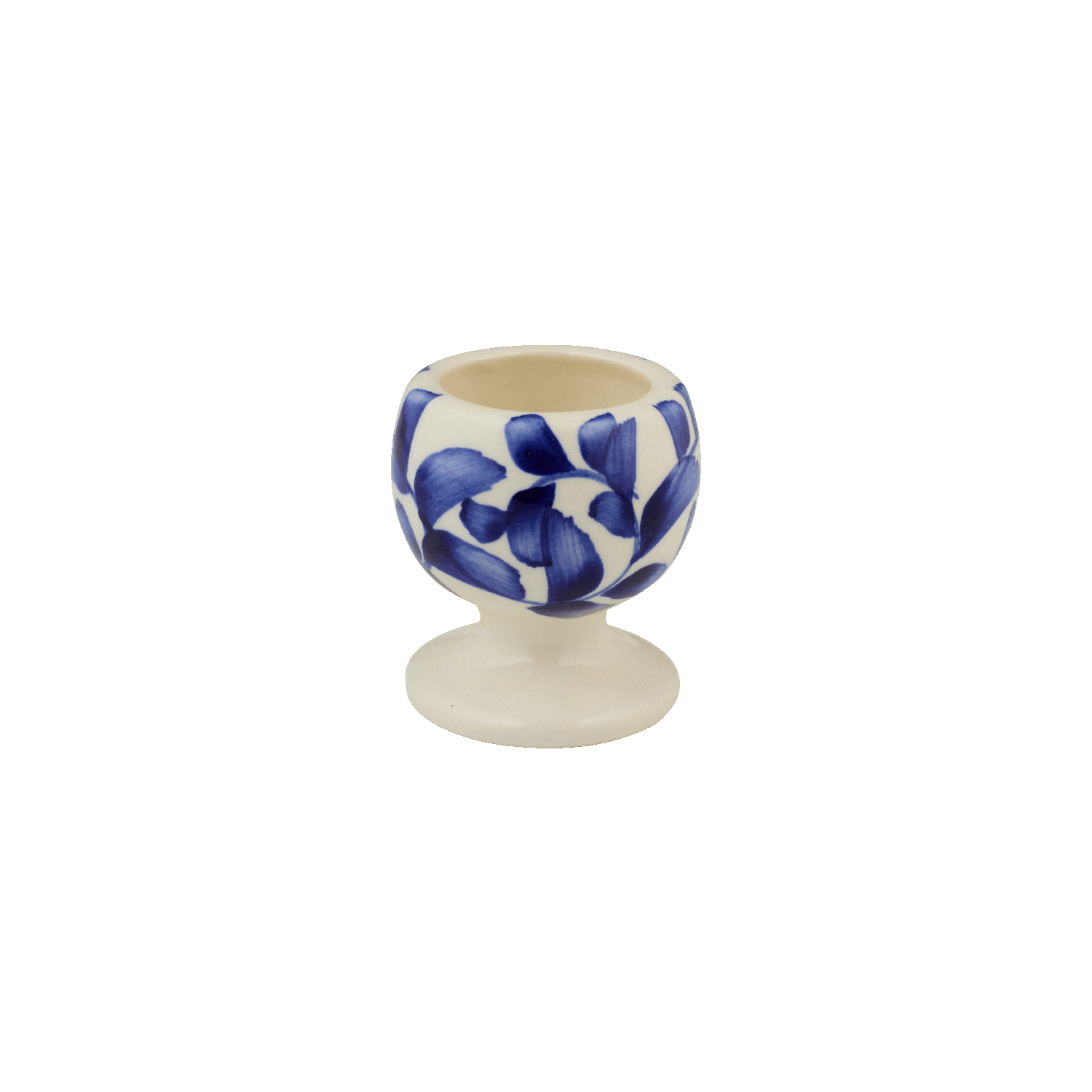 Navy Blue Scroll Egg Cup