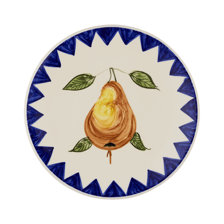 Pear Zigare Fruit Dinner Plate