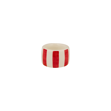 Red Stripes Napkin Ring
