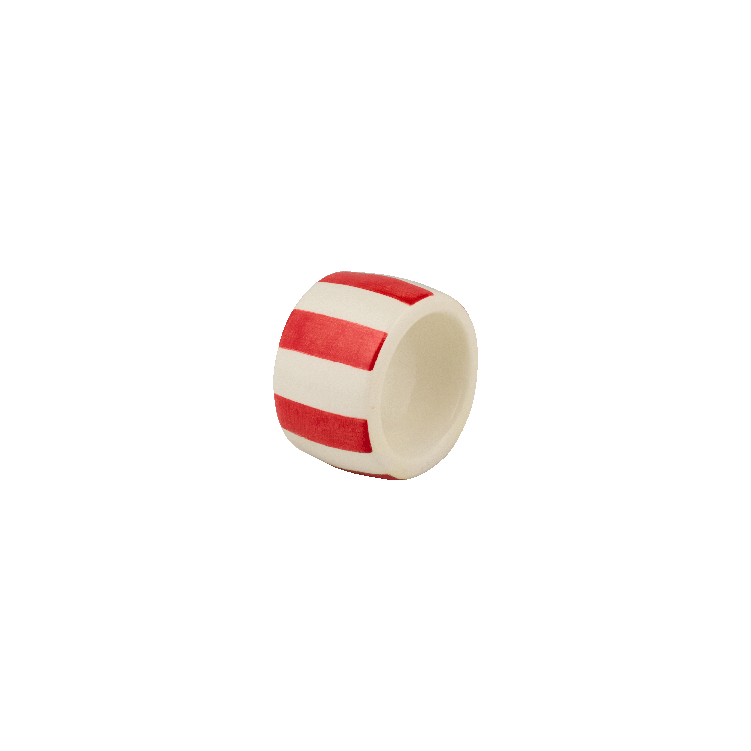 Red Stripes Napkin Ring