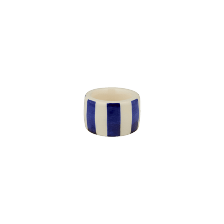 Navy Blue Stripes Napkin Ring