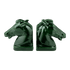 Pair of Emerald Green Horse Bookends