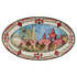 Large Maltese Garden Oval Platter