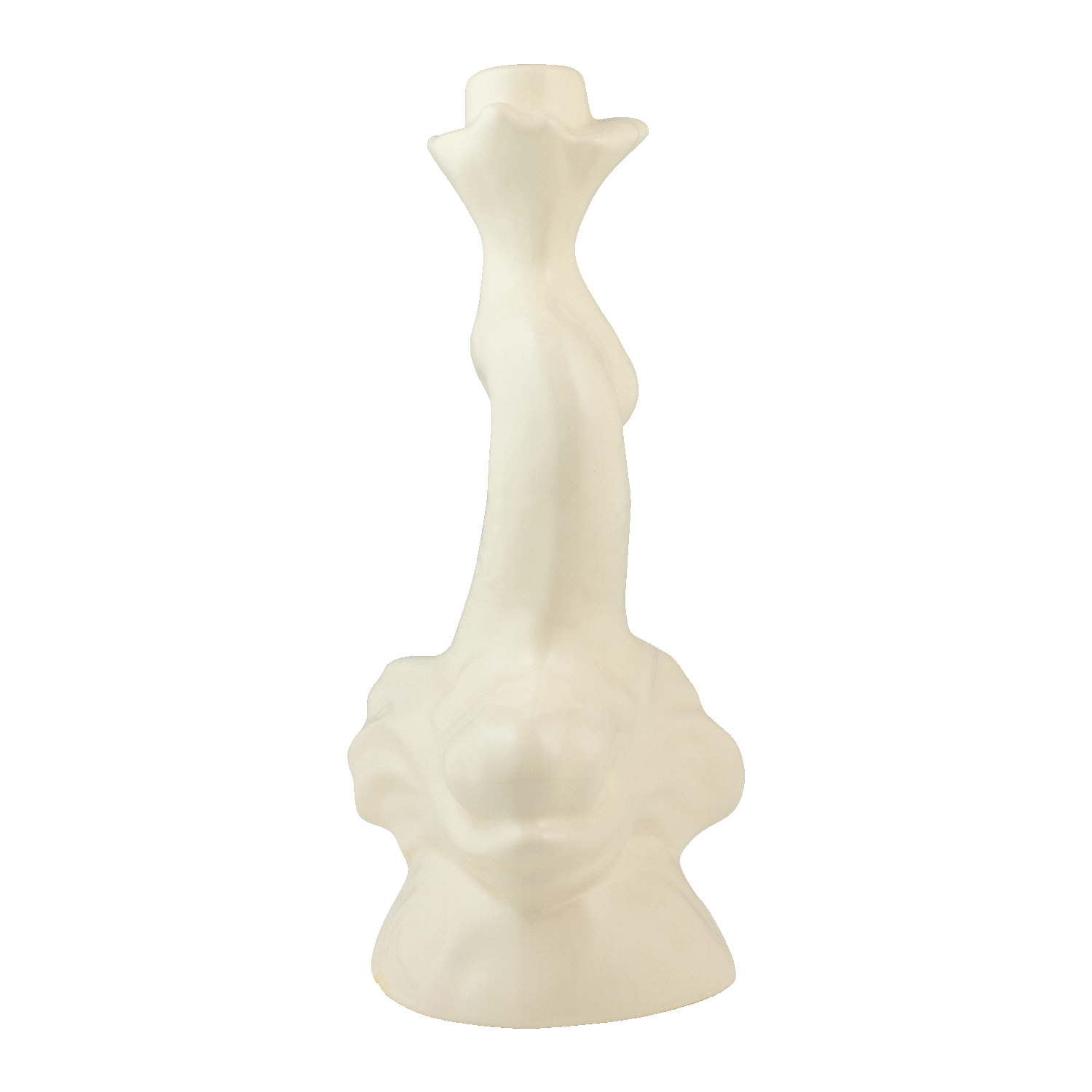 Cream Dolphin Candlestick