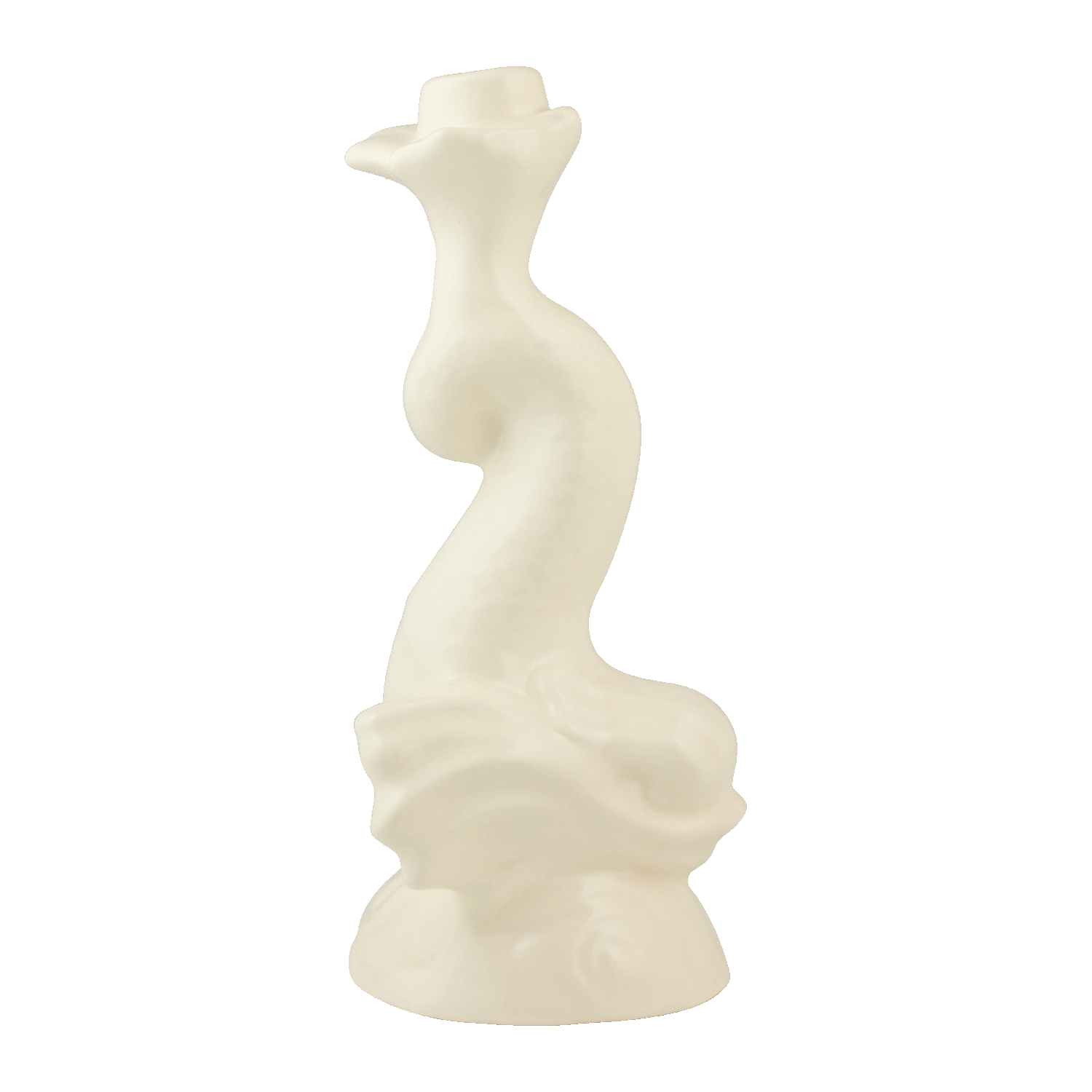 Cream Dolphin Candlestick