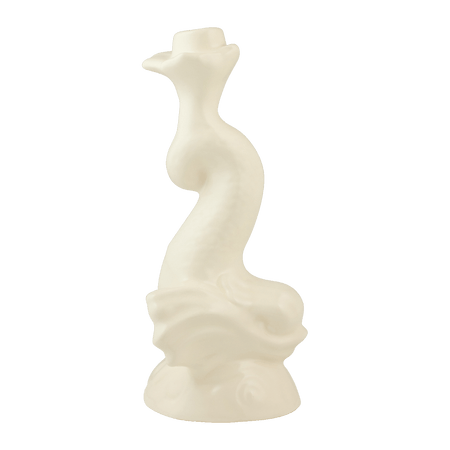 Cream Dolphin Candlestick