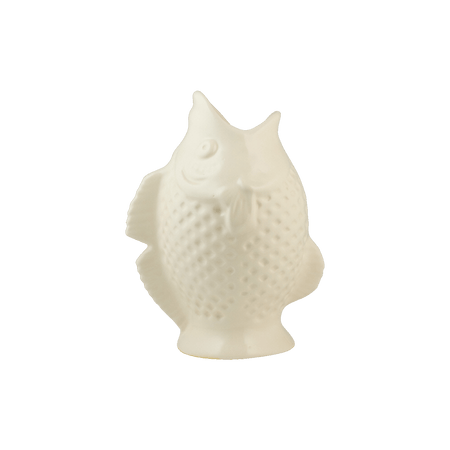 Cream Fish Vase
