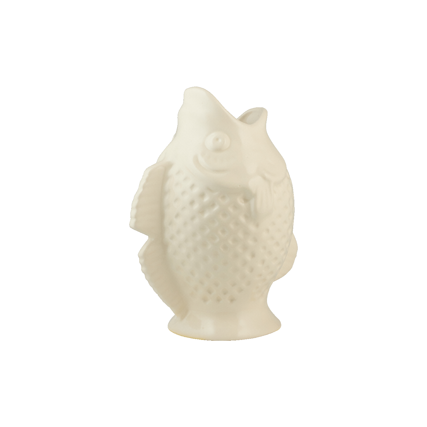 Cream Fish Vase