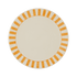 Yellow Stripes Dinner Plate