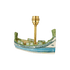 Luzzu Boat Lamp with Sail Lampshade