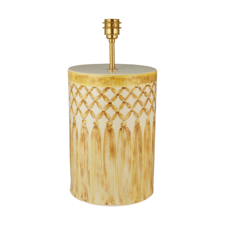 Sunflower Yellow Macramé Table Lamp