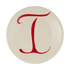Letter Monogram Plate
