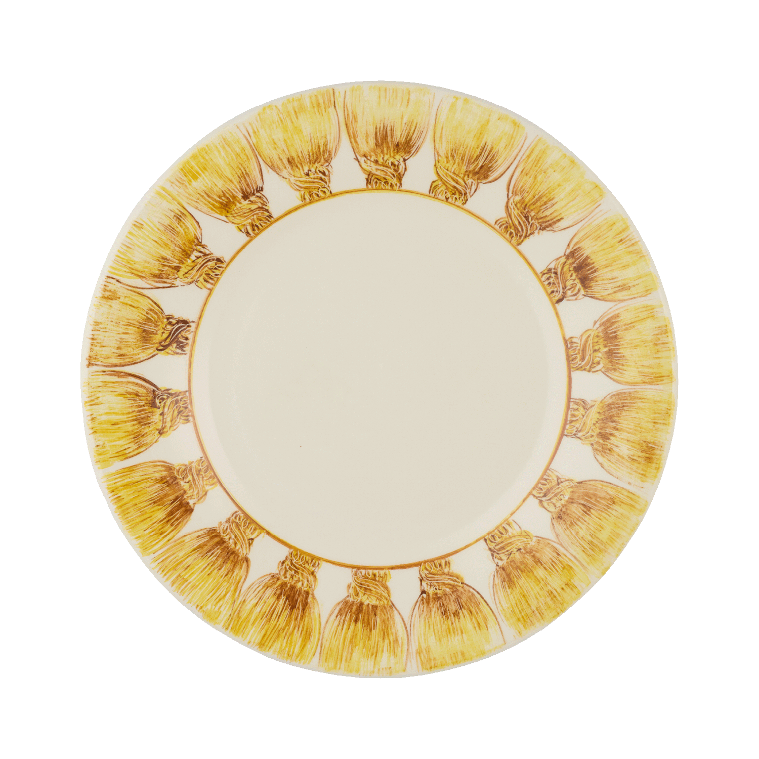 Sunflower Yellow Tassel Dessert Plate