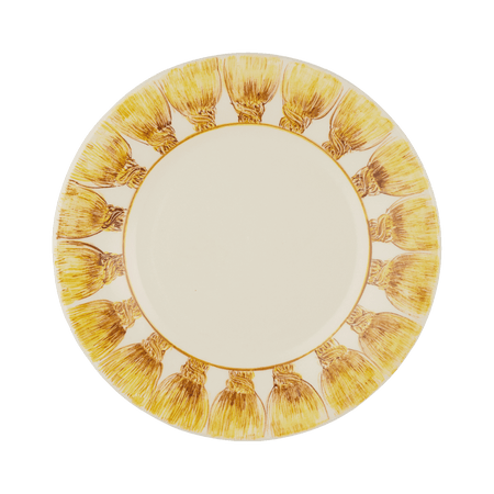 Sunflower Yellow Tassel Dessert Plate