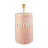 Powder Pink Macramé Table Lamp