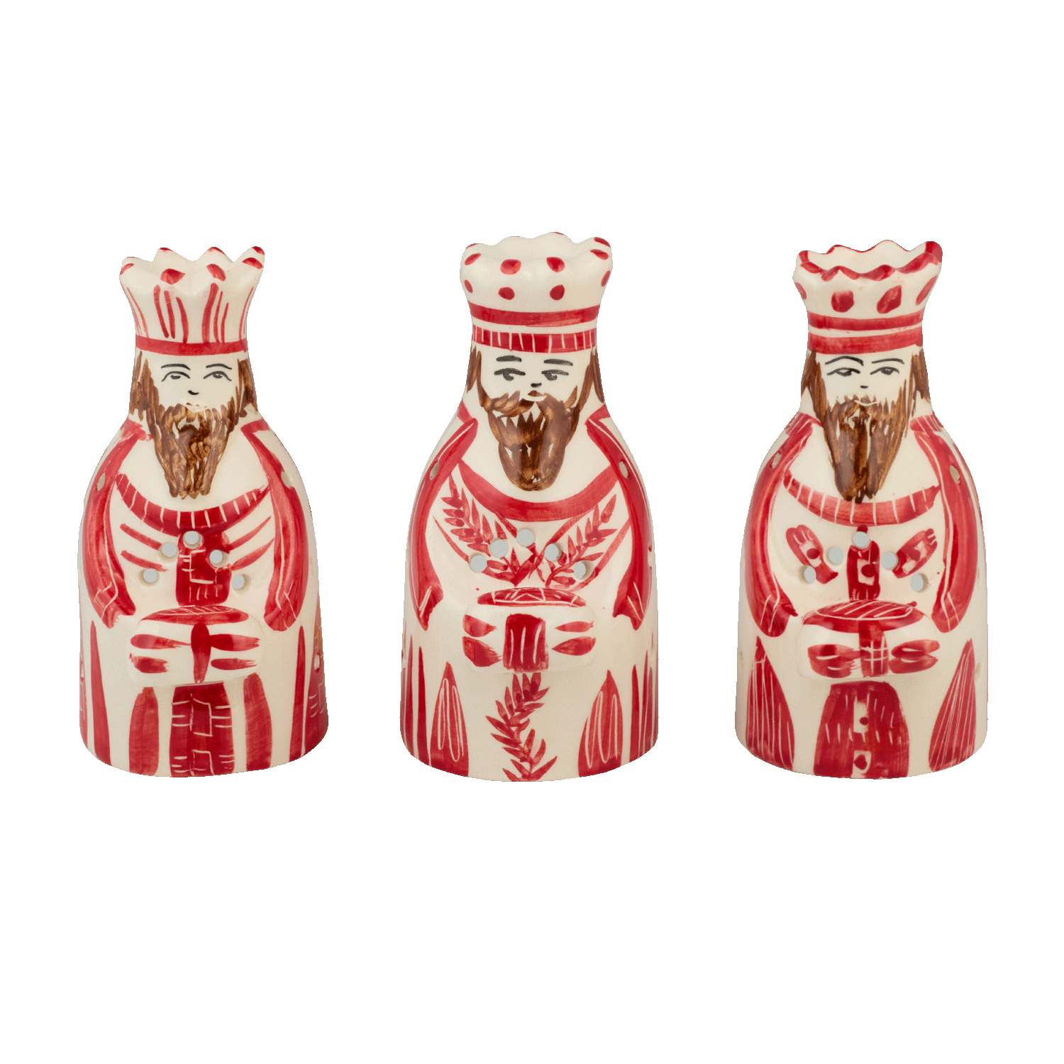 Red King Tea Lights (Set of 3)