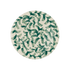 Green Scroll Pasta Plate
