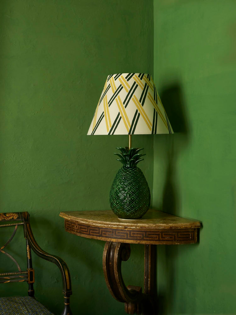 Pineapple Lamp in Emerald Green, Small