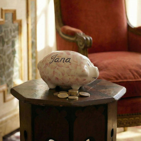 Personalised Pink Piggy Bank