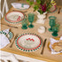 Green Stripes Dinner Plate