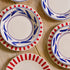 Red Stripes Dinner Plate