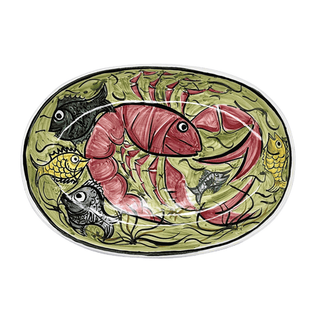 Small Lobster Gozo Oval Platter